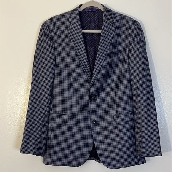 Ted Baker Endurance | Jay wool sport coat/suit jacket Plaid Men’s size 40R - Picture 1 of 13